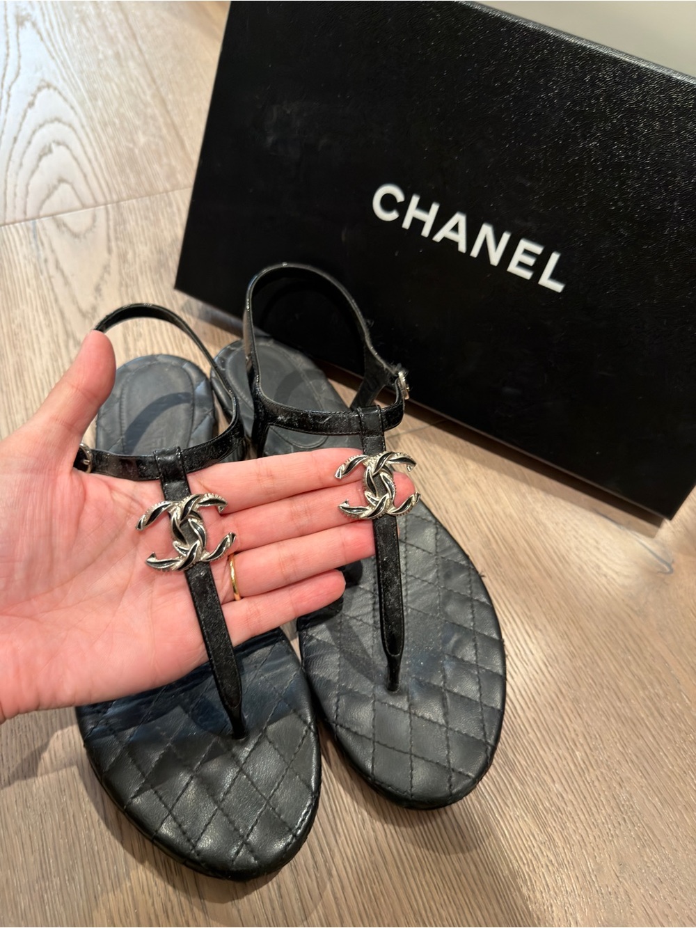 Chanel thong sandals